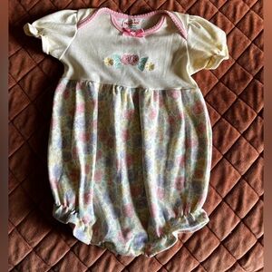 Vintage Healthtex floral bubble romper